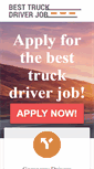 Mobile Screenshot of besttruckdriverjob.com